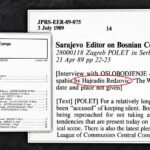 CIA je krajem osamdesetih pratila intervju s urednikom Oslobođenja