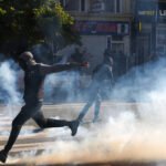 Sukob između policije i demonstranata tokom protesta zbog obrazovanja u Belgiji