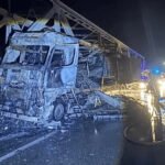Saobraćaj na GP Rača obustavljen zbog požara kamiona na mostu