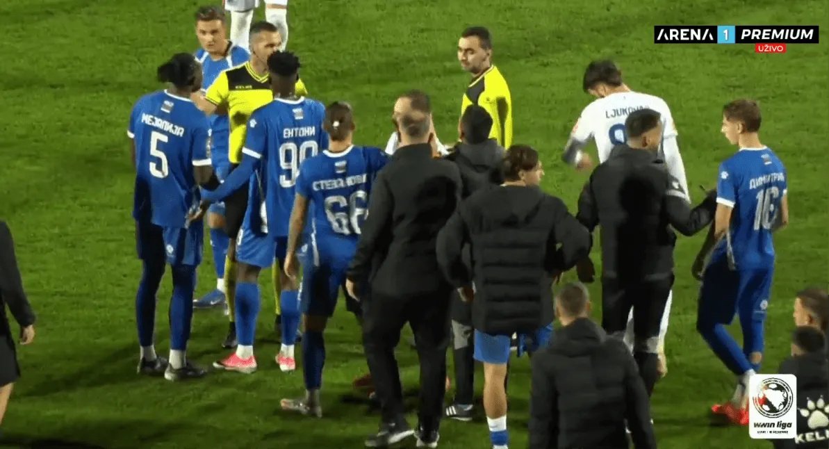 Burno na stadionu u Mostaru nakon posljednjeg zvižduka, Bilbija u središtu pažnje