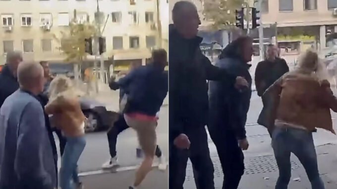 Muškarac ošamario ženu i udario drugog automobilom u Beogradu, incident snimljen