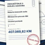 Ministarstvo privrede SBK potpisuje ugovor za kupovinu terenskih vozila vrijednih 407.000 KM