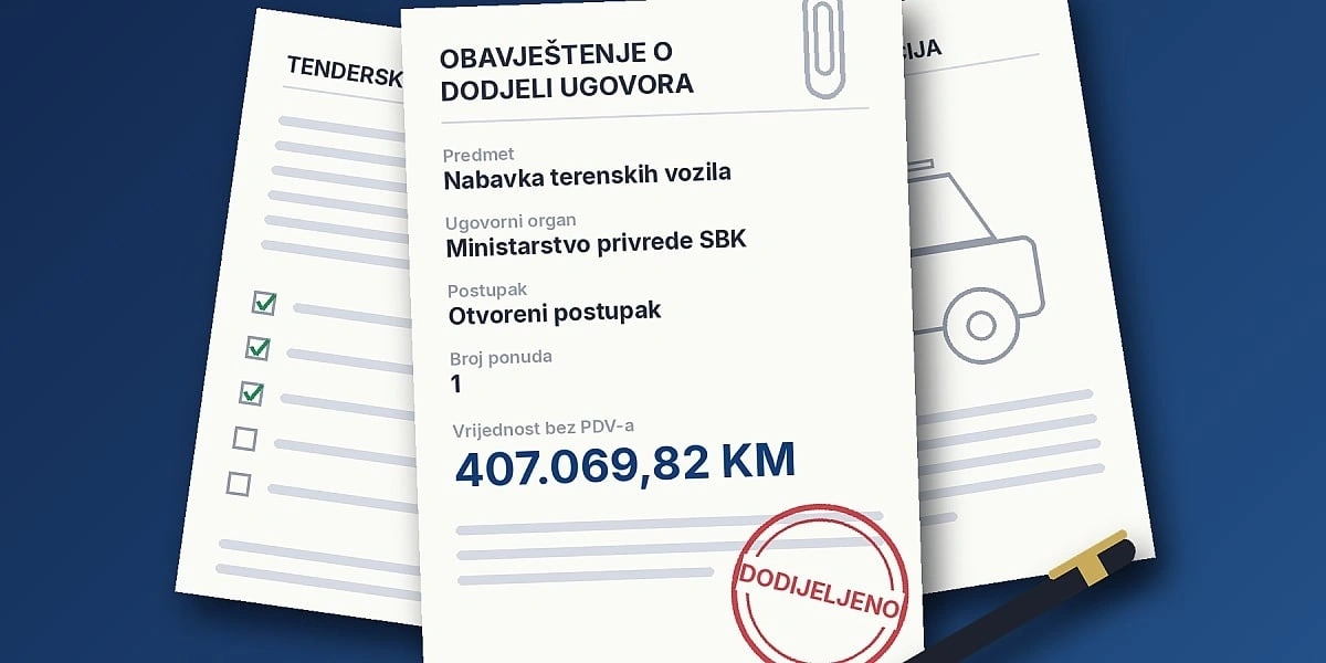 Ministarstvo privrede SBK potpisuje ugovor za kupovinu terenskih vozila vrijednih 407.000 KM