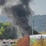 Požar u sarajevskom naselju Stup zahvatio autobus kompanije Centrotrans