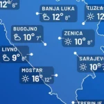 Nakon kišovitog jutra u Mostaru slijedi razvedravanje i najtopliji dan