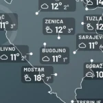 Danas oblačno u istočnoj i centralnoj Bosni, dok je u Hercegovini sunčano i toplije