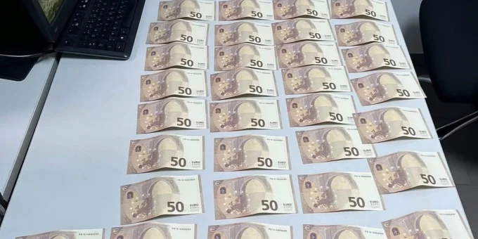 U Doboju uhapšen muškarac, pronađena veća količina lažnih eura
