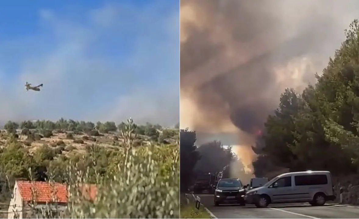 Veliki požar buknuo u bh. susjedstvu, vatra se širi, angažovani kanaderi